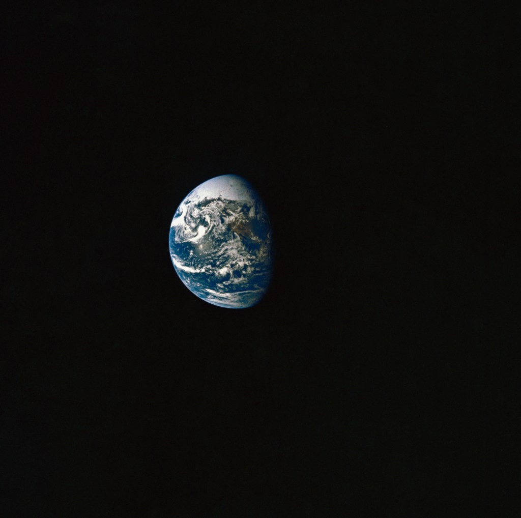 Earth photographed during the trans Earth coast