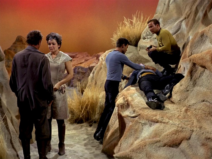 A scene from “The Man Trap,” the premiere episode of Star Trek