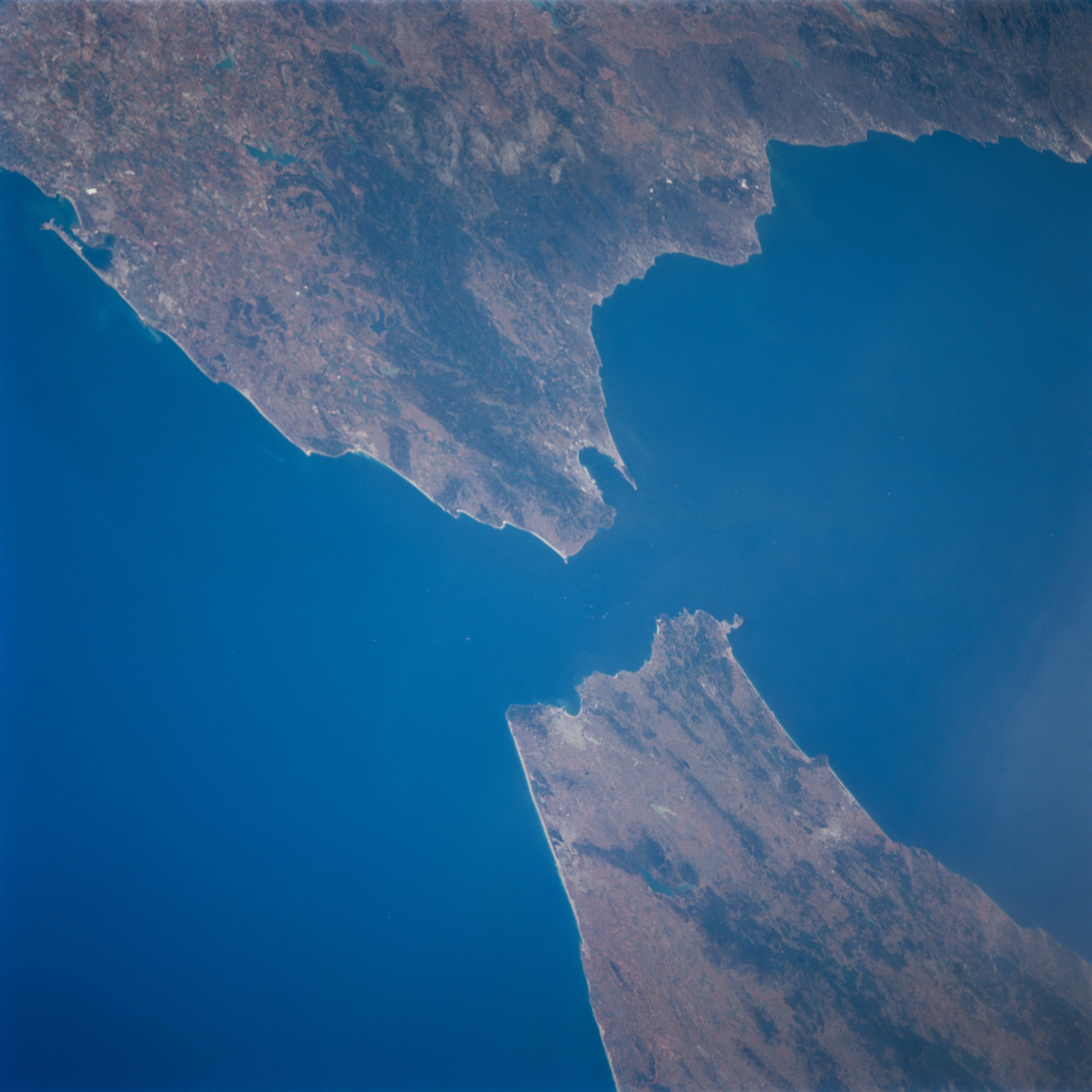 The Straits of Gibraltar.