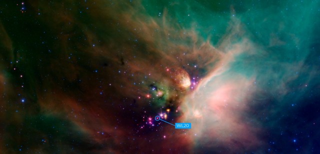 WL20 group of stars is located in the Rho Ophiuchi star-forming region