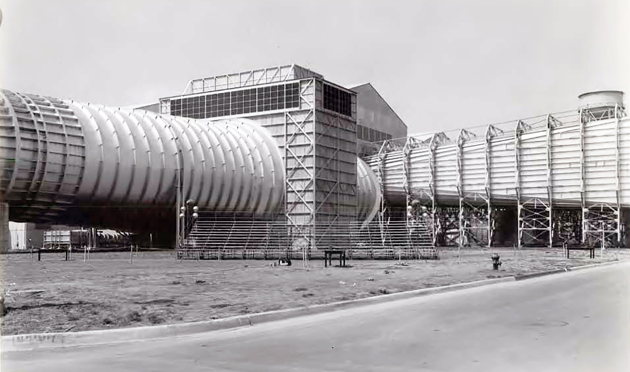 Exterior of wind tunnel.