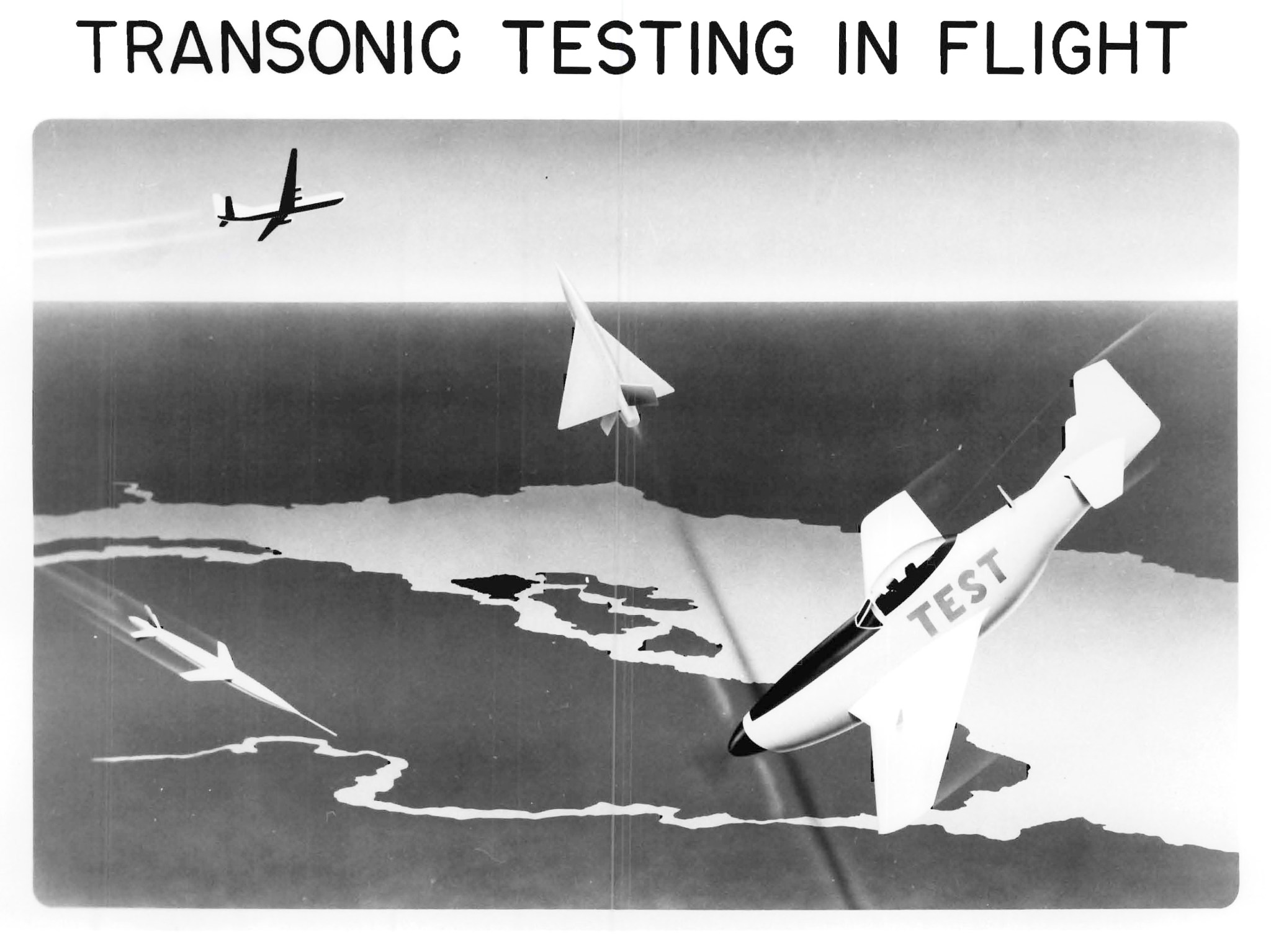 Illustration with three airplanes.