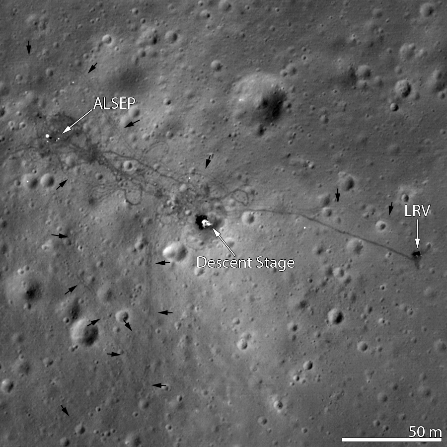 Lunar Reconnaissance Orbiter images of the Apollo 15 landing sites