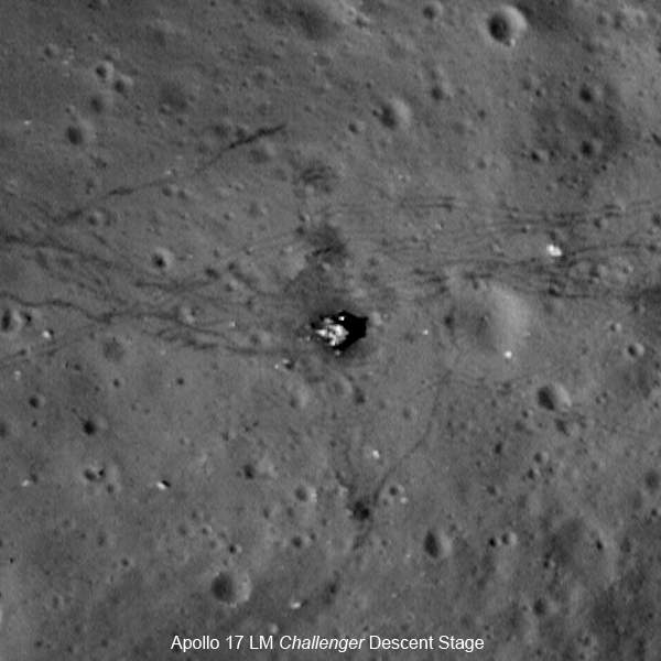 Lunar Reconnaissance Orbiter images of the Apollo 17 landing site