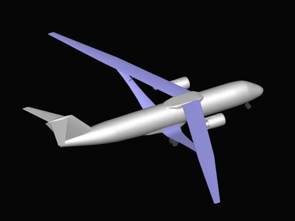 Artist rendition of an airplane.
