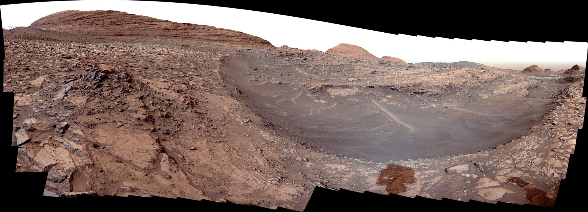 NASA’s Curiosity Mars rover captured this view of Gediz Vallis channel