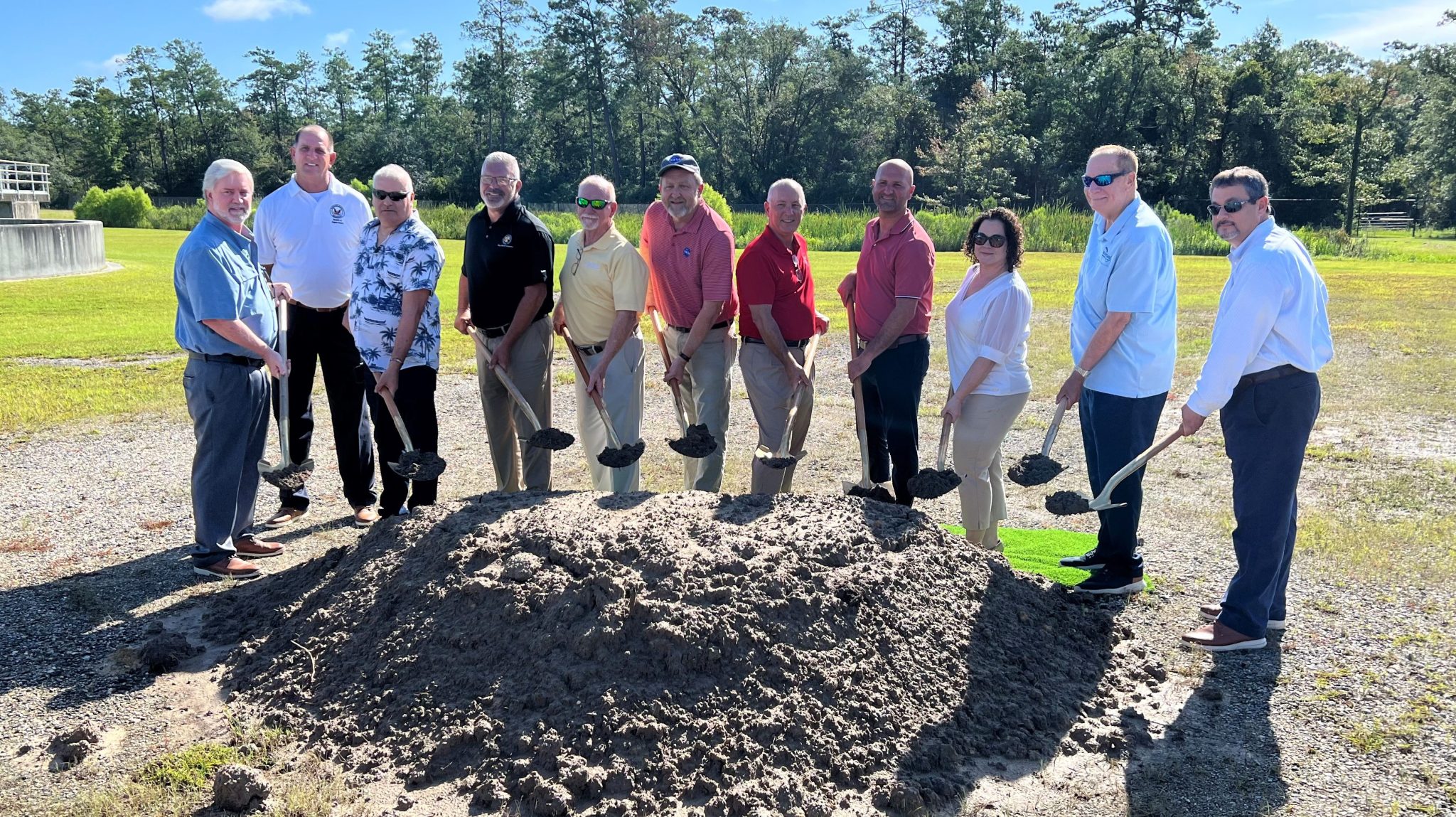 NASA Stennis break ground with officials from Hancock County