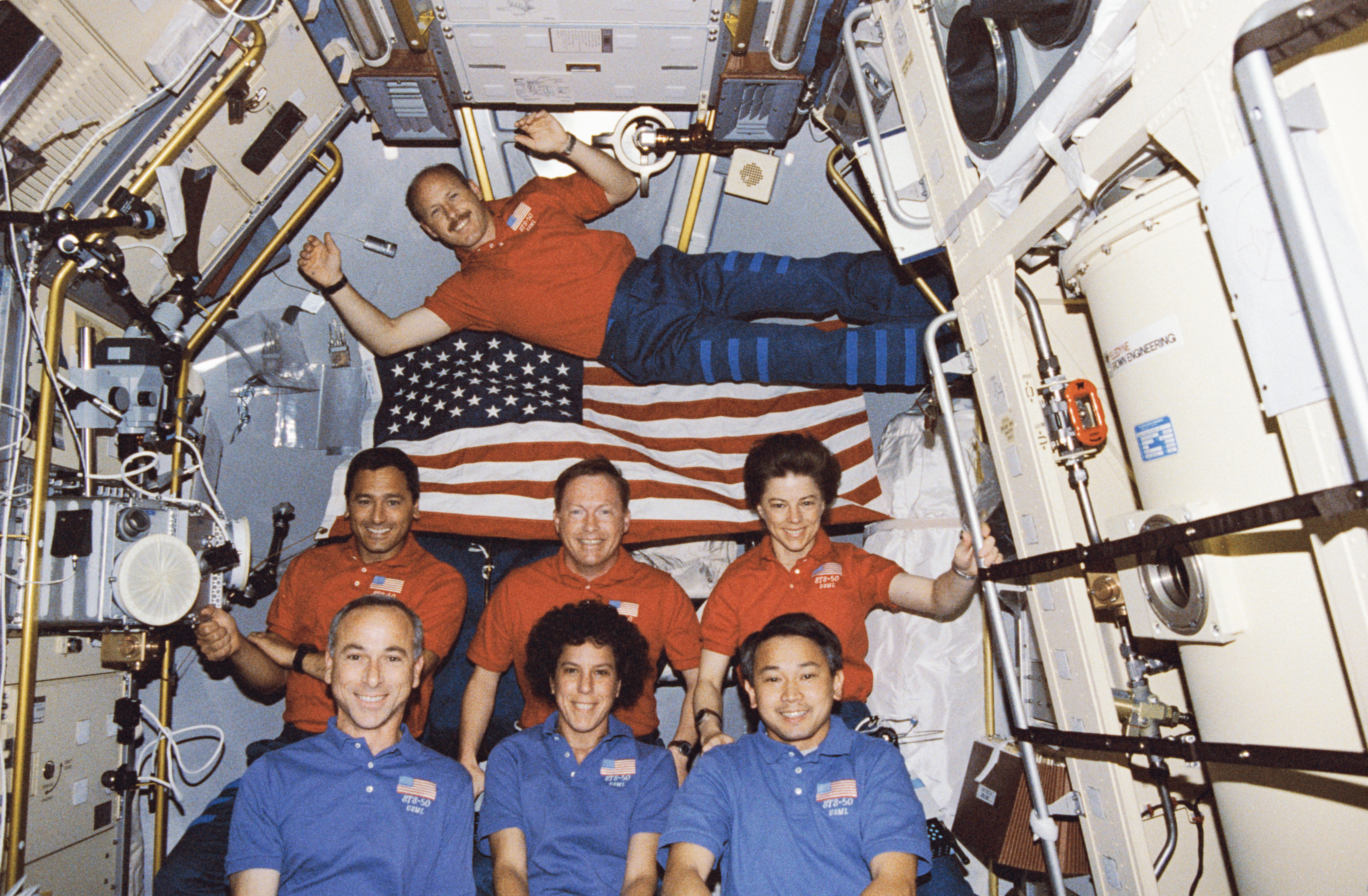 The STS-50 crew in July 1992