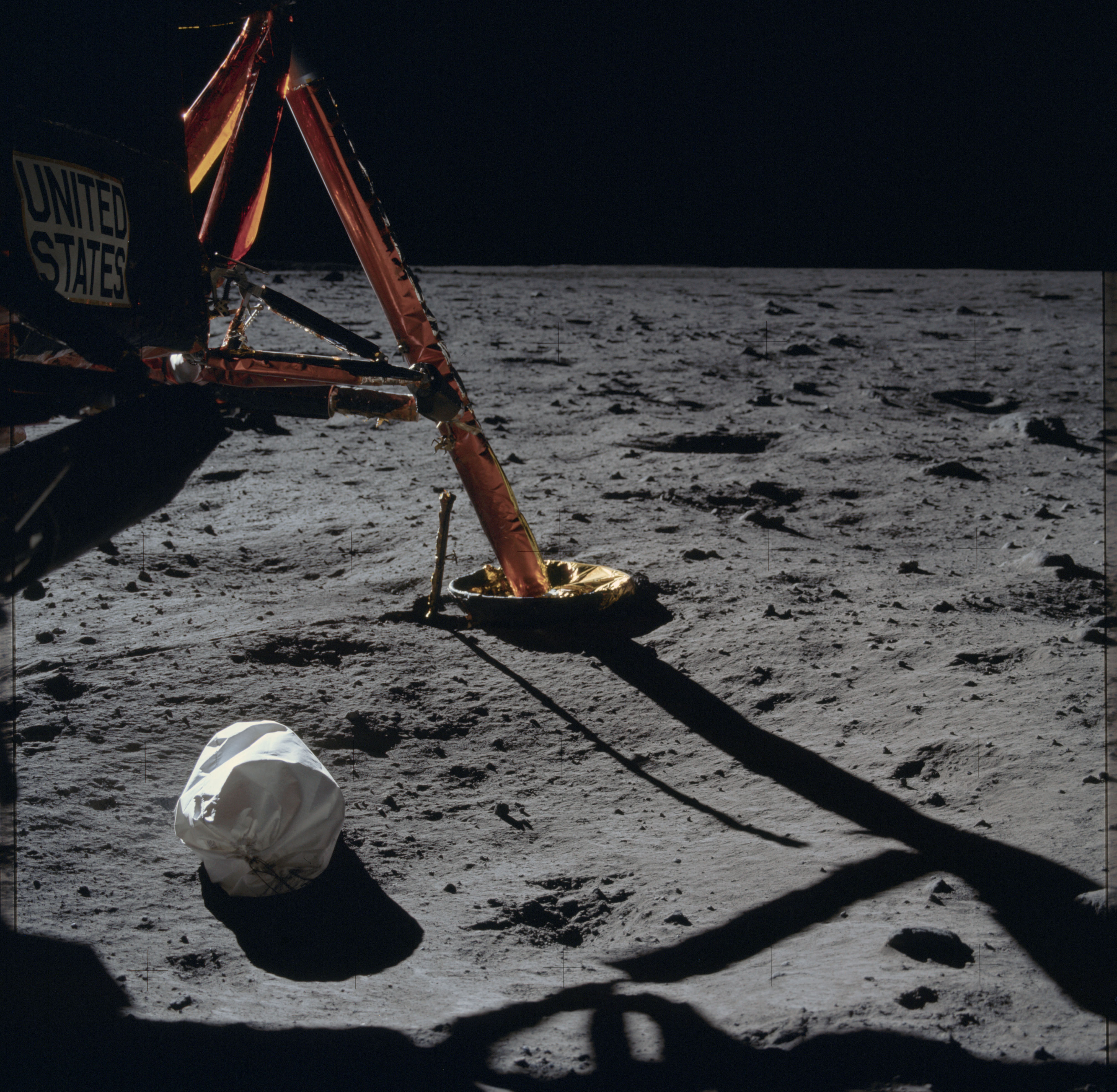 First image taken from the lunar surface