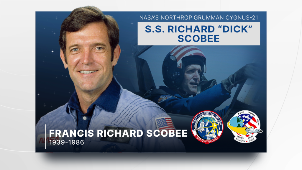 NASA selected Richard Scobee as an astronaut in 1978. Scobee flew as a pilot of STS 41-C and was the commander of STS 51-L. The STS 51-L crew, including Scobee, died on January 28, 1986, when space shuttle Challenger exploded after launch.