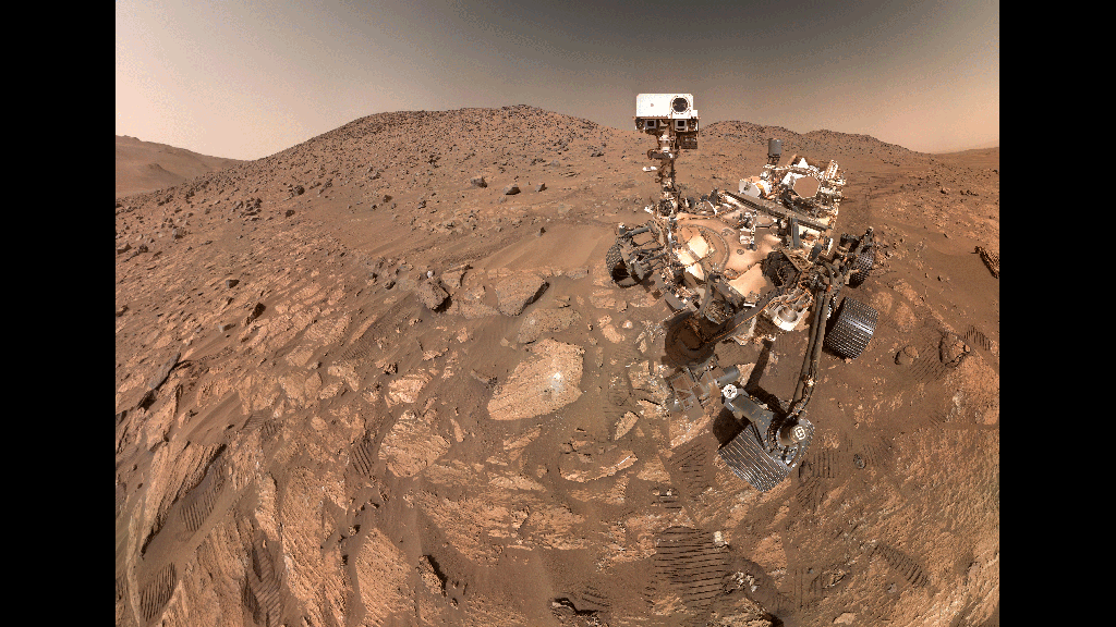 NASA’s Perseverance Mars rover took this selfie, made up of 62 individual images