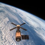 Skylab as it appeared to the final crew upon its departure