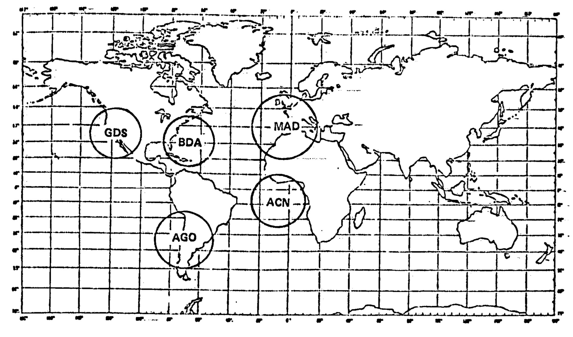Ground track of Skylab’s final orbit and the debris footprint in the Indian Ocean and Australia