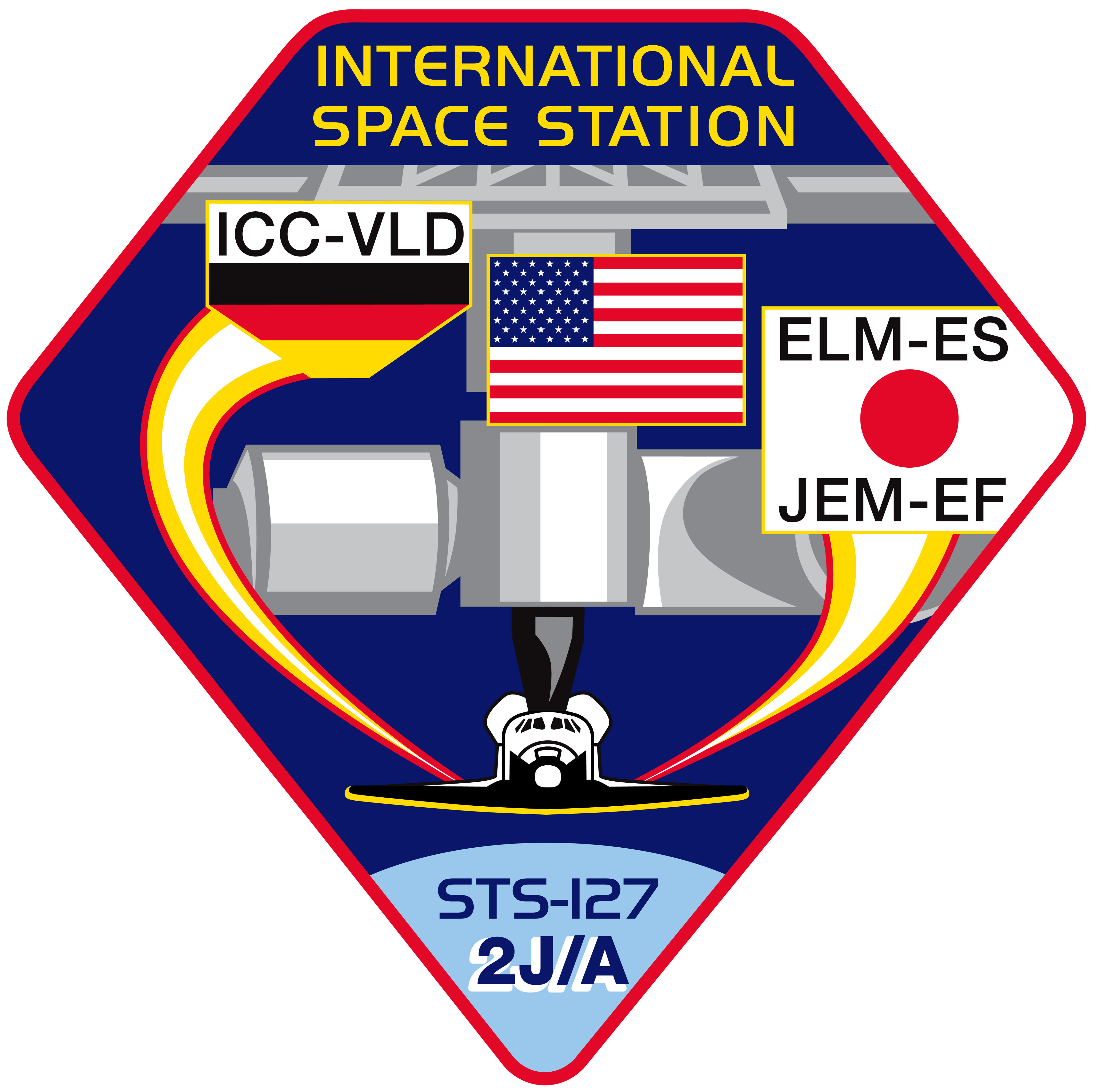 The patch for the 2J/A mission