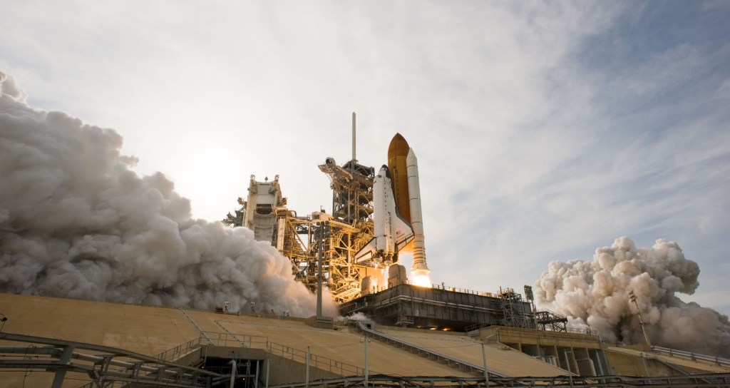 Liftoff of space shuttle Endeavour on STS-127 carrying the Exposed Facility for the Japanese Kibo module