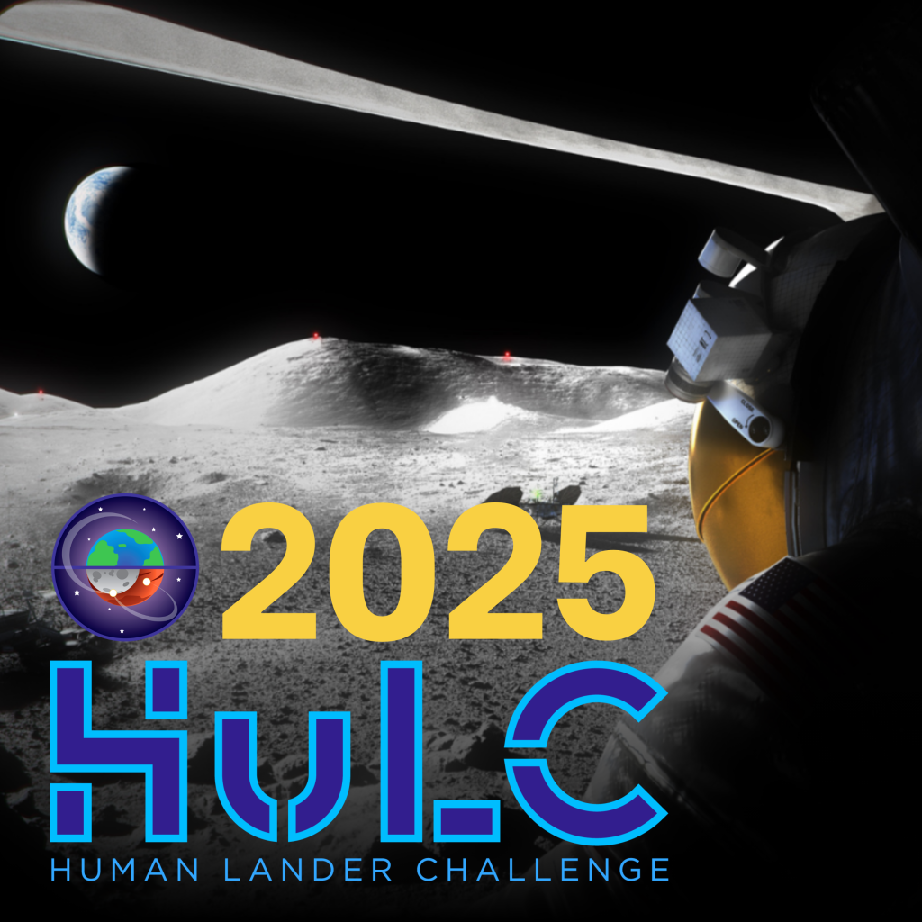 HuLC Seal and Text Logo with 2025 Competition Moonscape Image