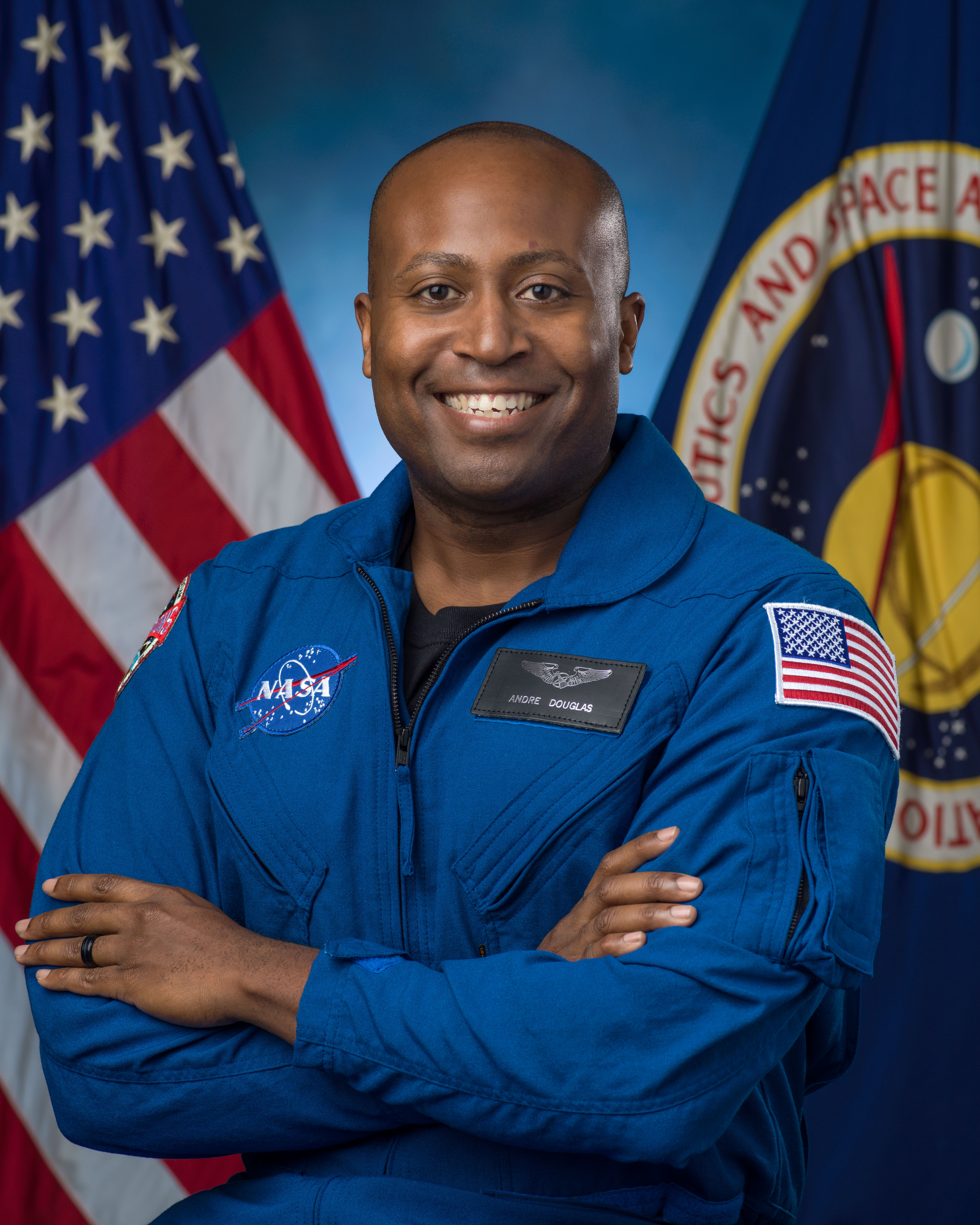 Official astronaut portrait of Andre Douglas, Class of 2021