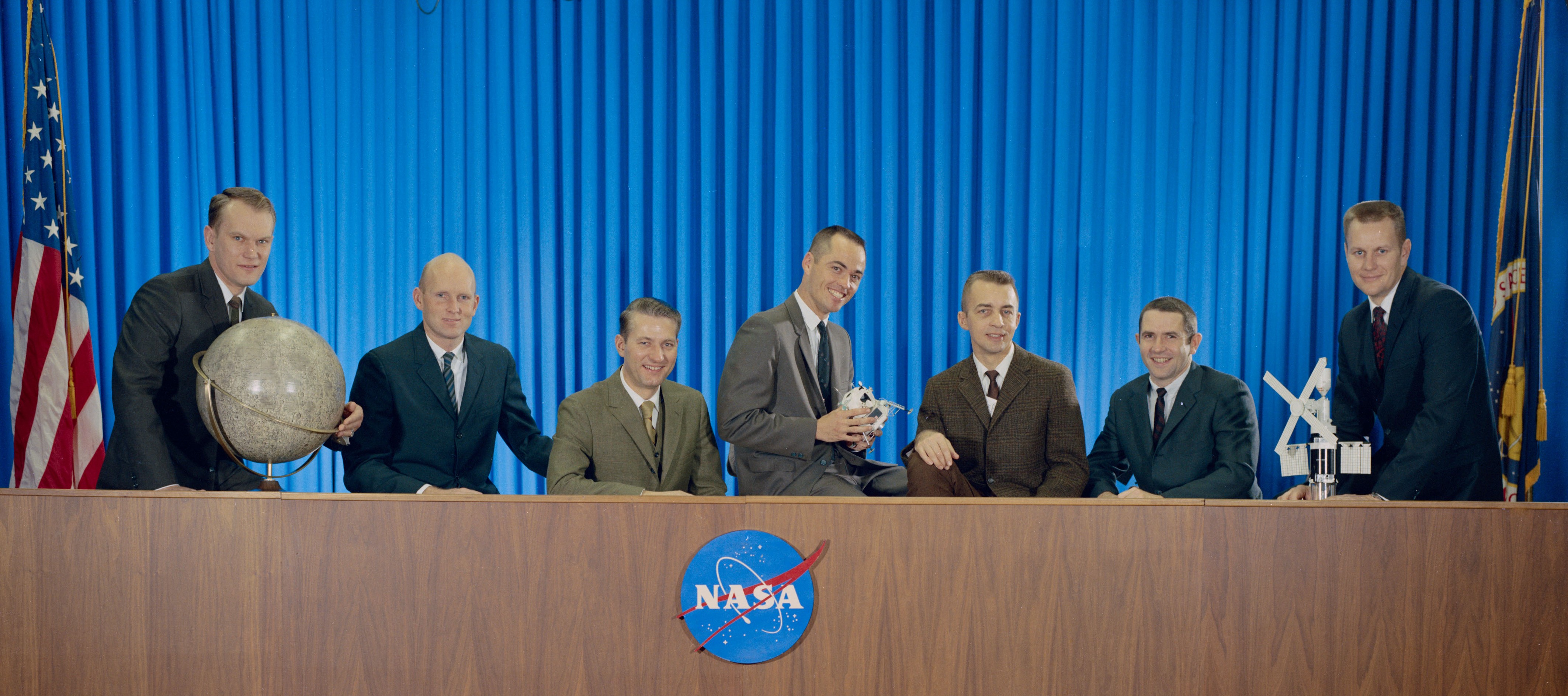 Official NASA photograph of Group 7 astronauts