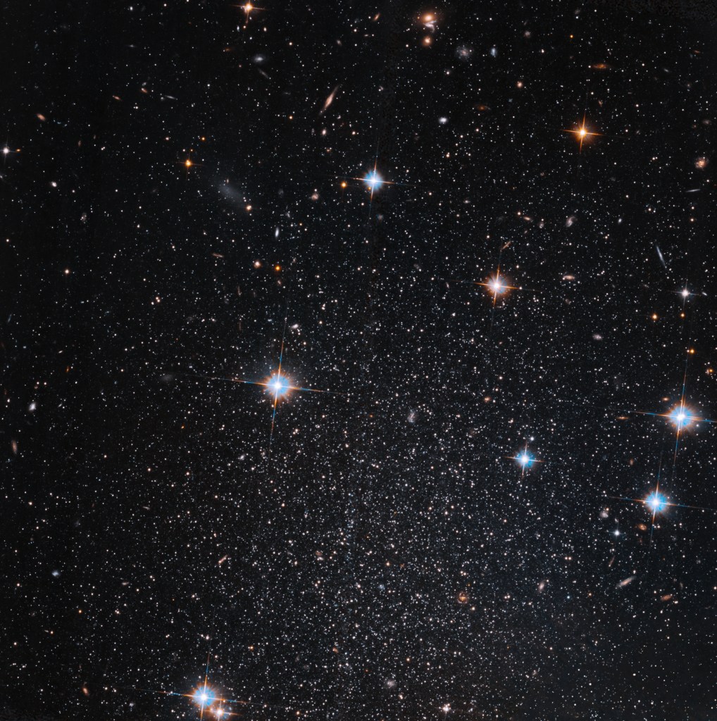 Hubble Pinpoints a Dim, Starry Mini-galaxy