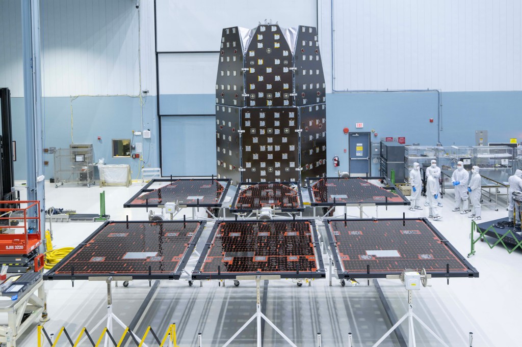 Roman solar panels in a clean room