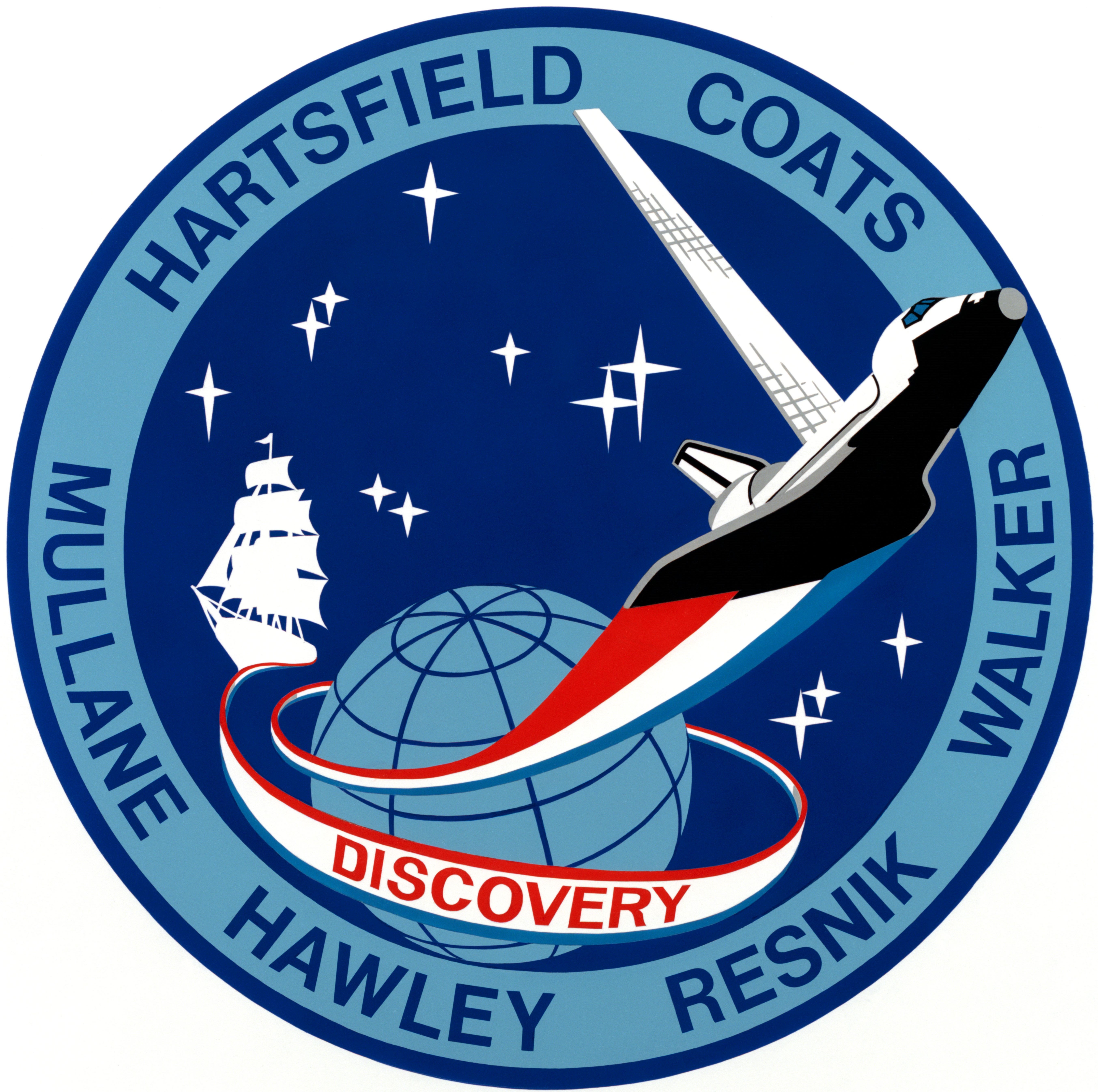 STS-41D crew patch