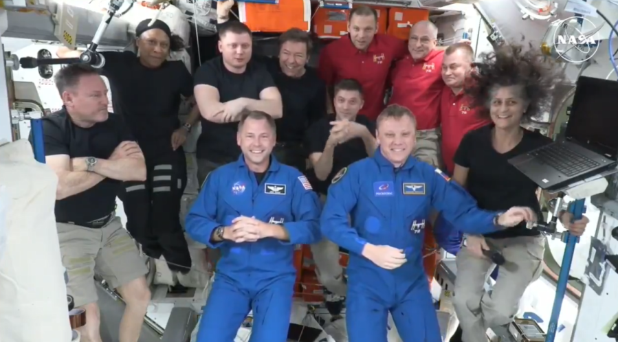 NASA's SpaceX Crew-9 crew joins Expedition 72 aboard the International Space Station. Credit: NASA