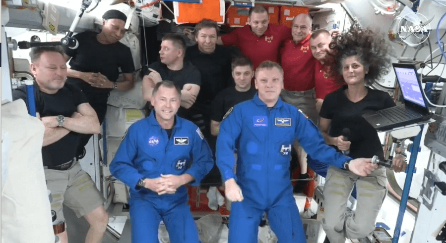 NASA's SpaceX Crew-9 crew joins Expedition 72 aboard the International Space Station. Credit: NASA