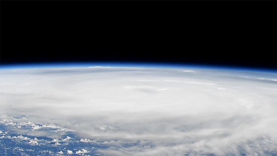 Hurricane Helene is pictured in the Gulf of Mexico heading toward Florida's Gulf Coast in this photograph from the International Space Station. Credit: NASA