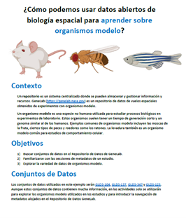 GeneLab for High Schools (GL4HS) Education Resources translated to Spanish.