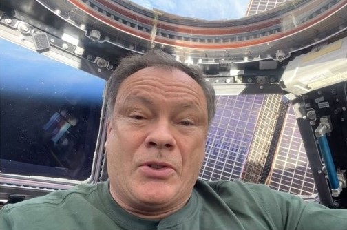 NASA Space Technology Axiom Space astronaut Michael E. Lopez-Alegria answers questions from the space station’s Cupola during the Ax-3 mission