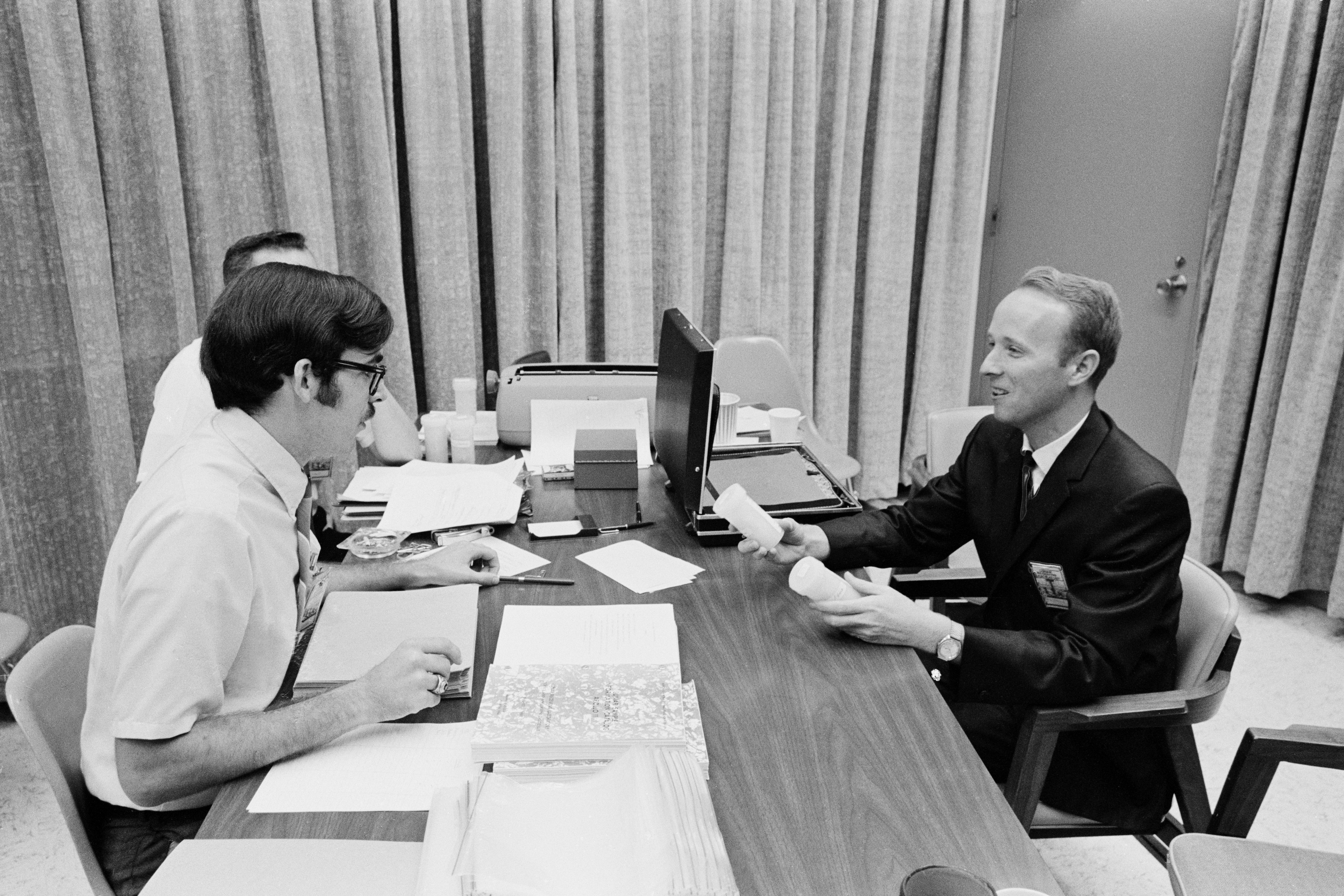 Distribution of Apollo 11 lunar samples to scientists at the Lunar Receiving Laboratory at the Manned Spacecraft Center, now NASA’s Johnson Space Center in Houston