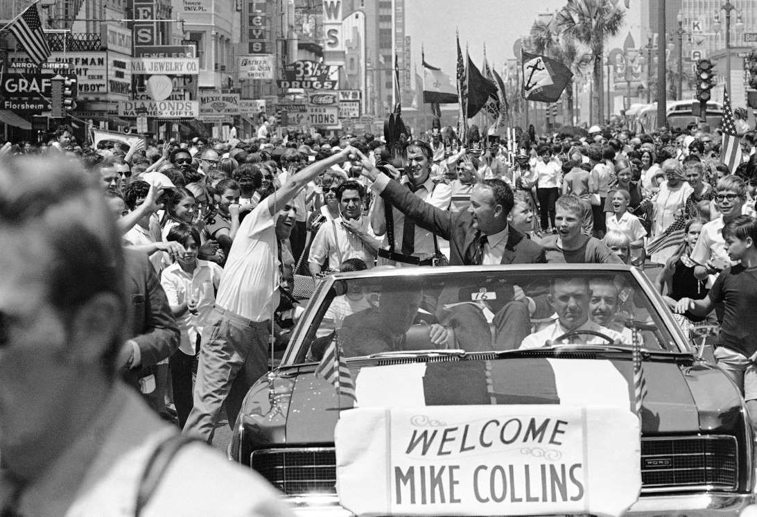 Michael Collins at his adopted hometown parade in New Orleans, Louisiana