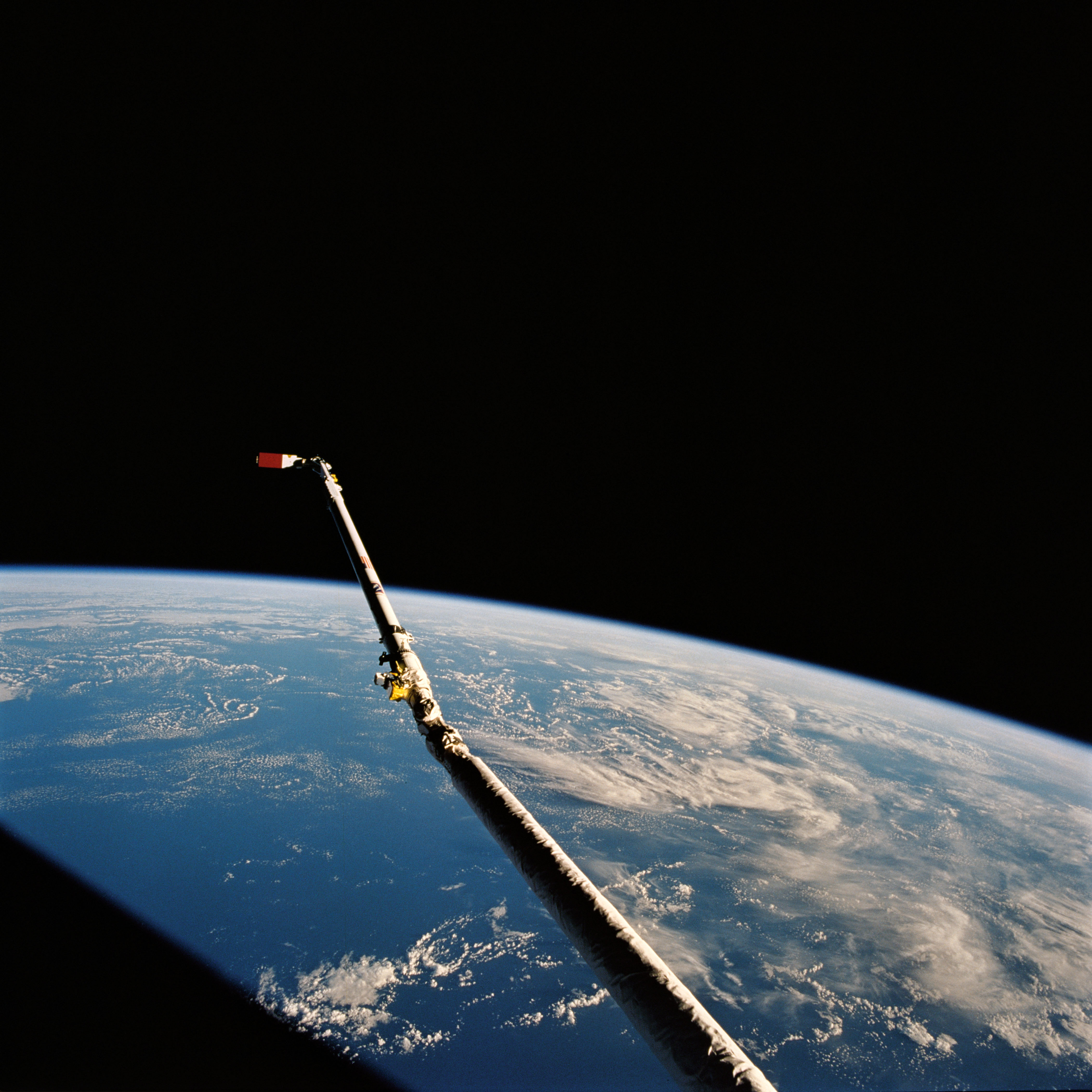 View of the shuttle's Remote Manipulator System