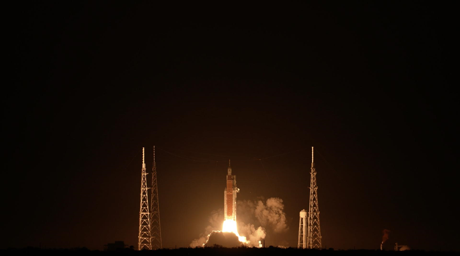 NASA’s Artemis I flight test (the Space Launch System rocket with the Orion spacecraft atop) launched on Nov .16, 2022 from NASA’s Kennedy Space Center in Florida.