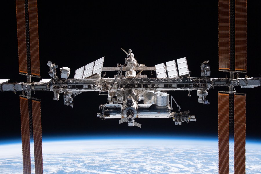 Image of the International Space Station in 2021.