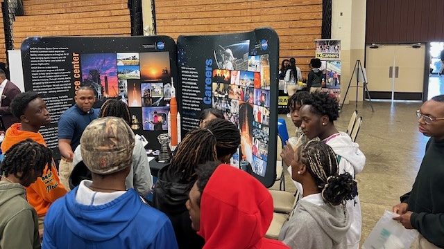 Employees from NASA’s Stennis Space Center participate in U.S. Rep. Bennie Thompson’s Annual College and Career Fair