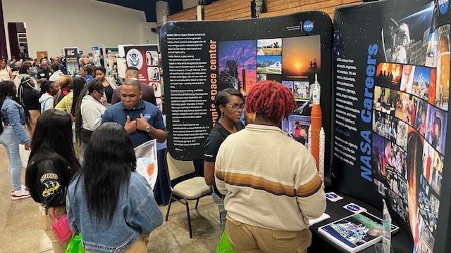 Employees from NASA’s Stennis Space Center participate in U.S. Rep. Bennie Thompson’s Annual College and Career Fair