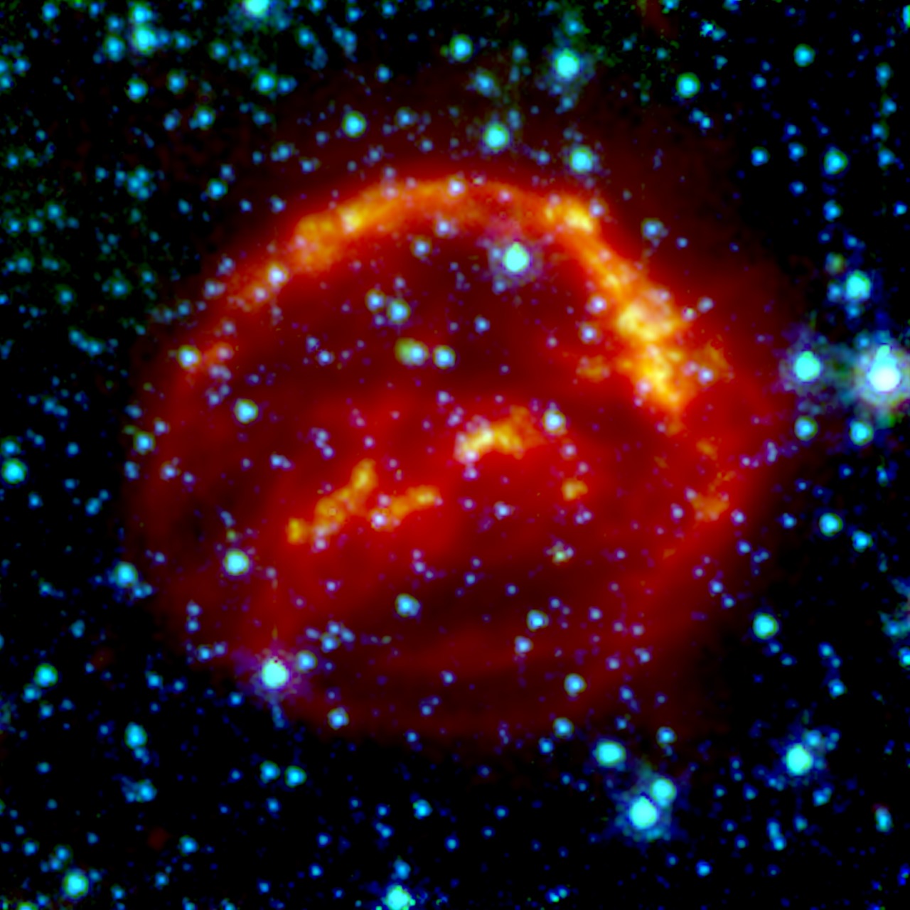 Infrared image from the Spitzer Space Telescope