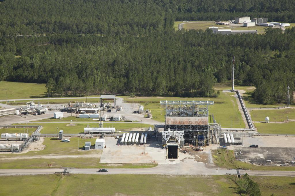 the E-1 Test Stand at NASA’s Stennis Space Center