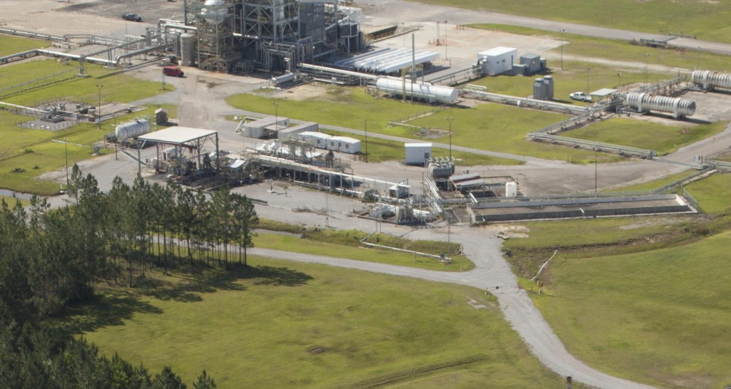 An aerial view of the E-3 test area at NASA’s Stennis Space Center