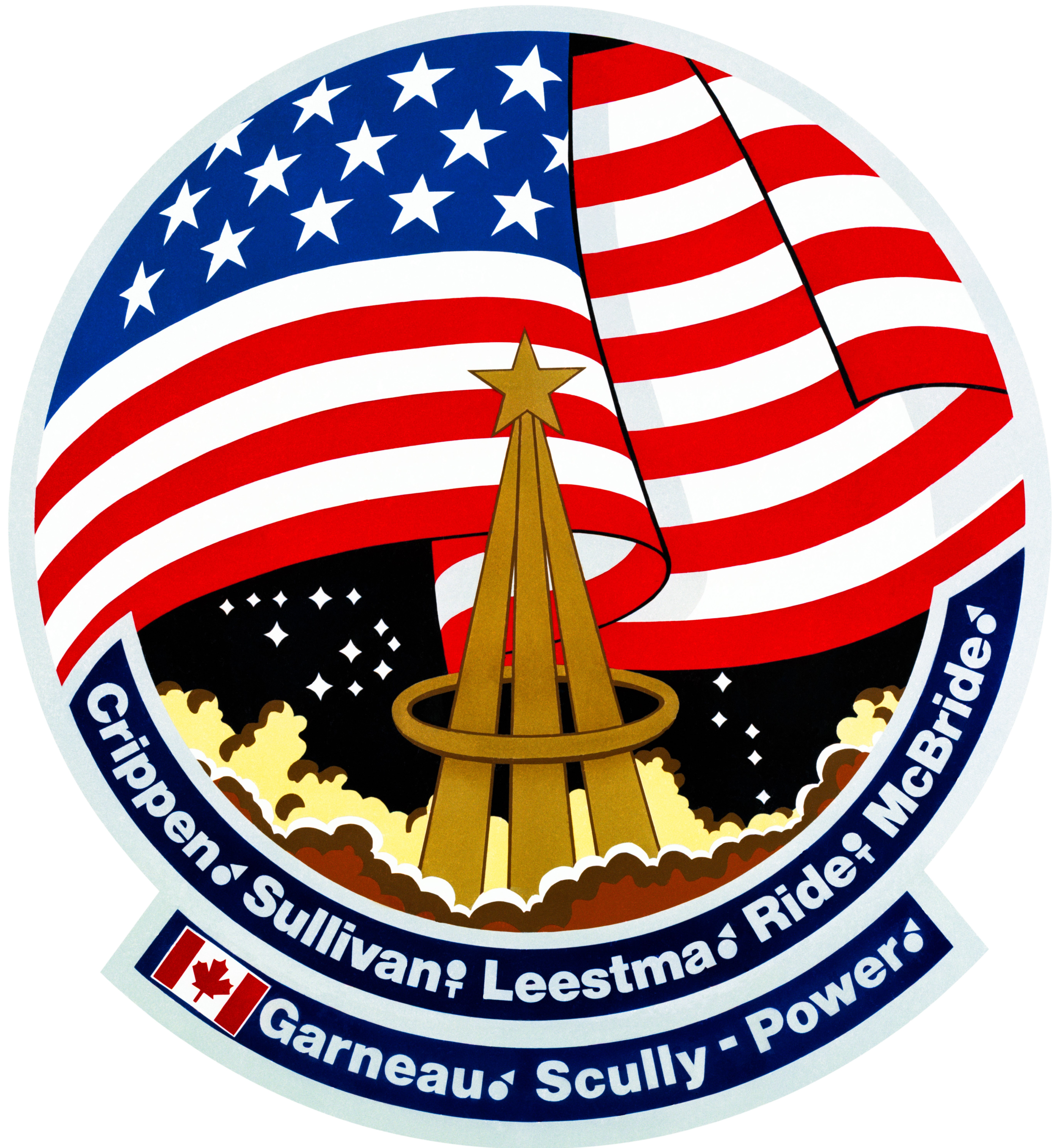 The STS-41G crew patch