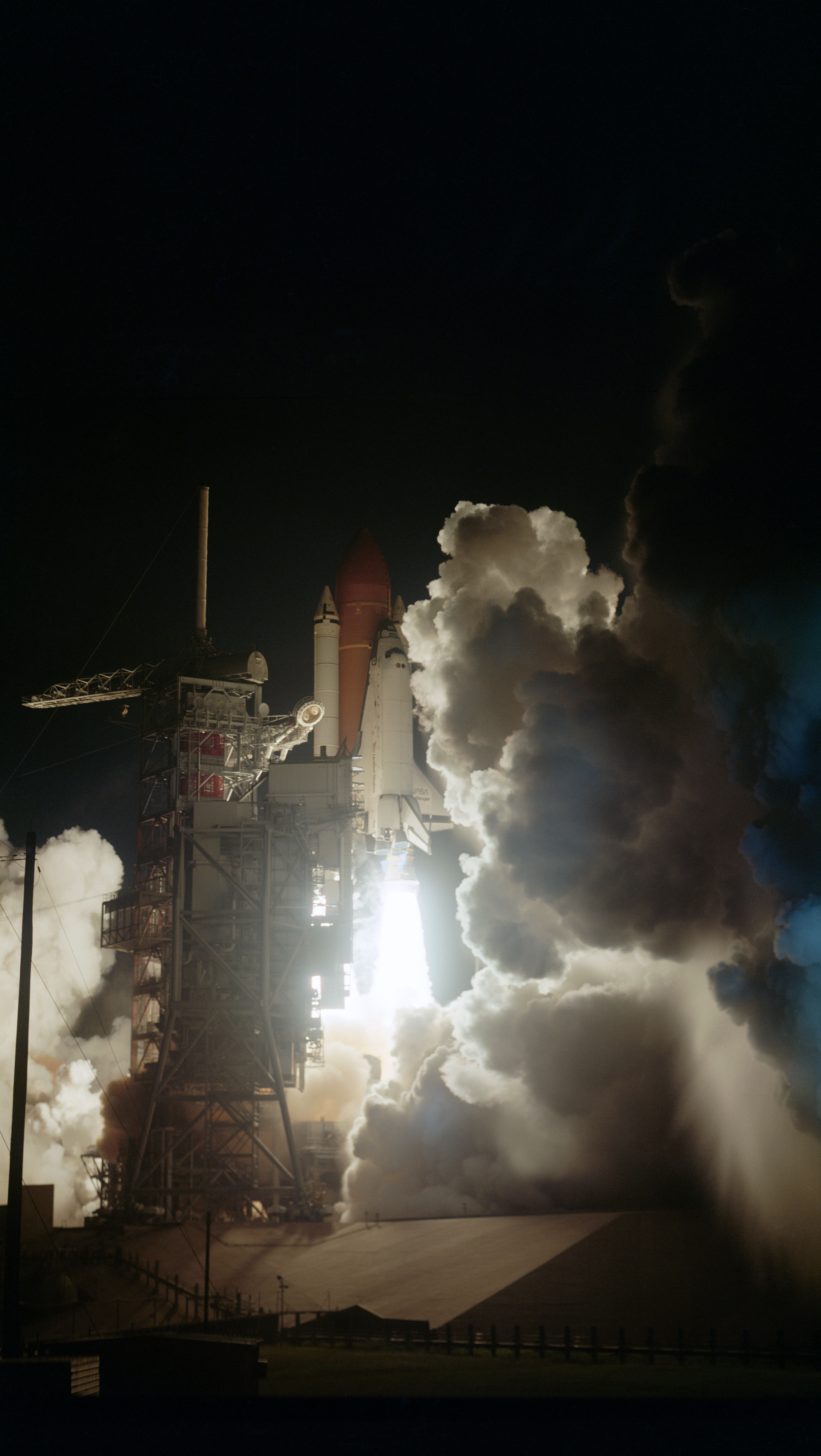 Liftoff of space shuttle Challenger on the STS-41G mission