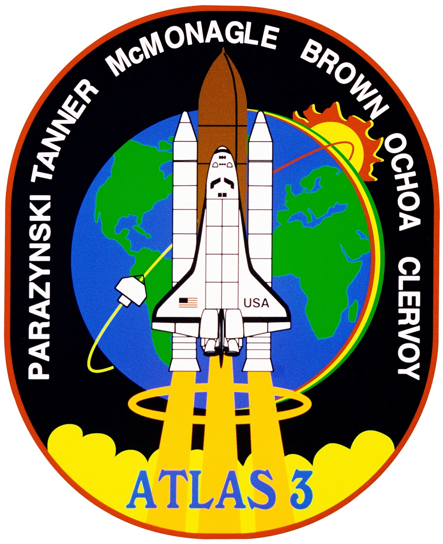 The STS-66 crew patch