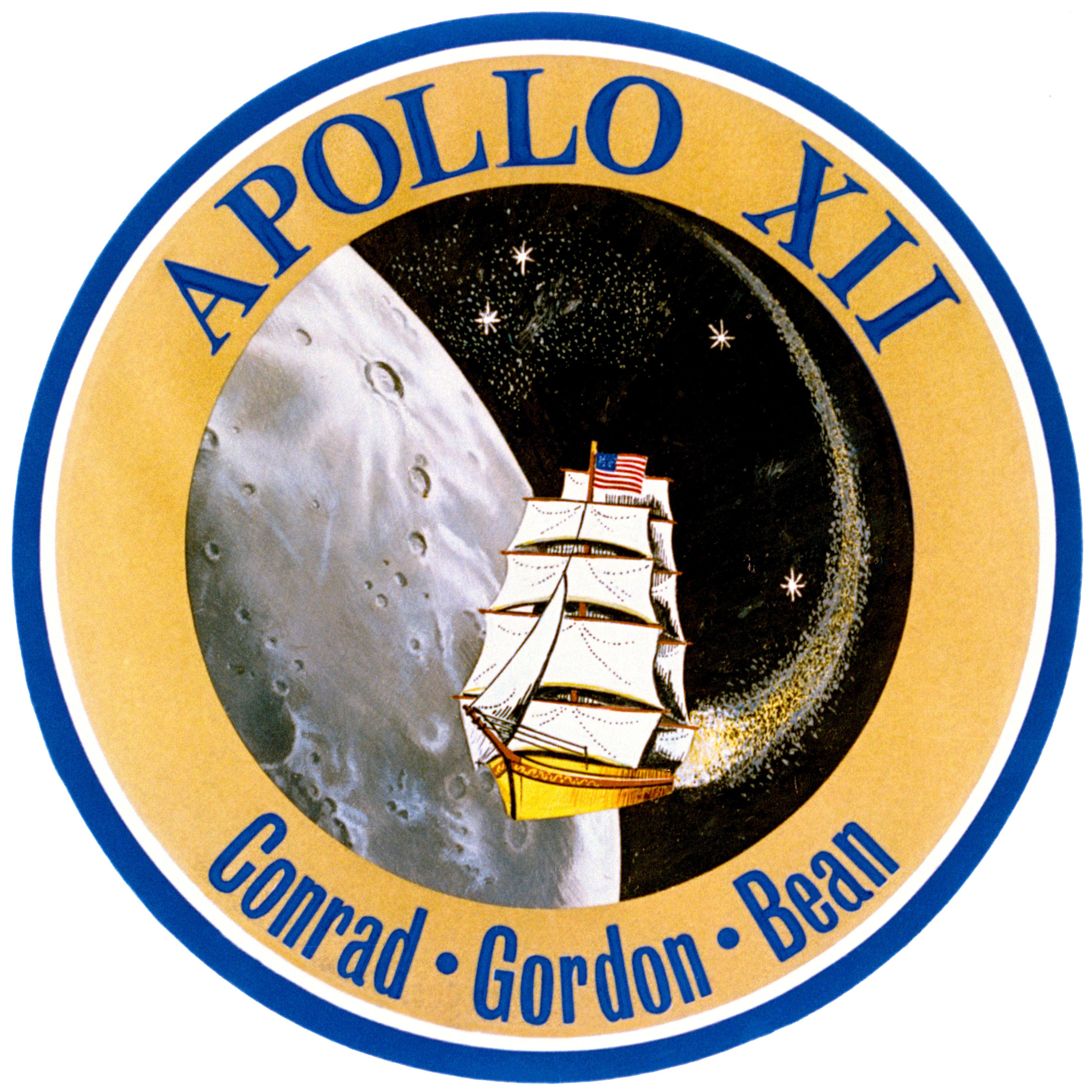 The Apollo 12 crew patch