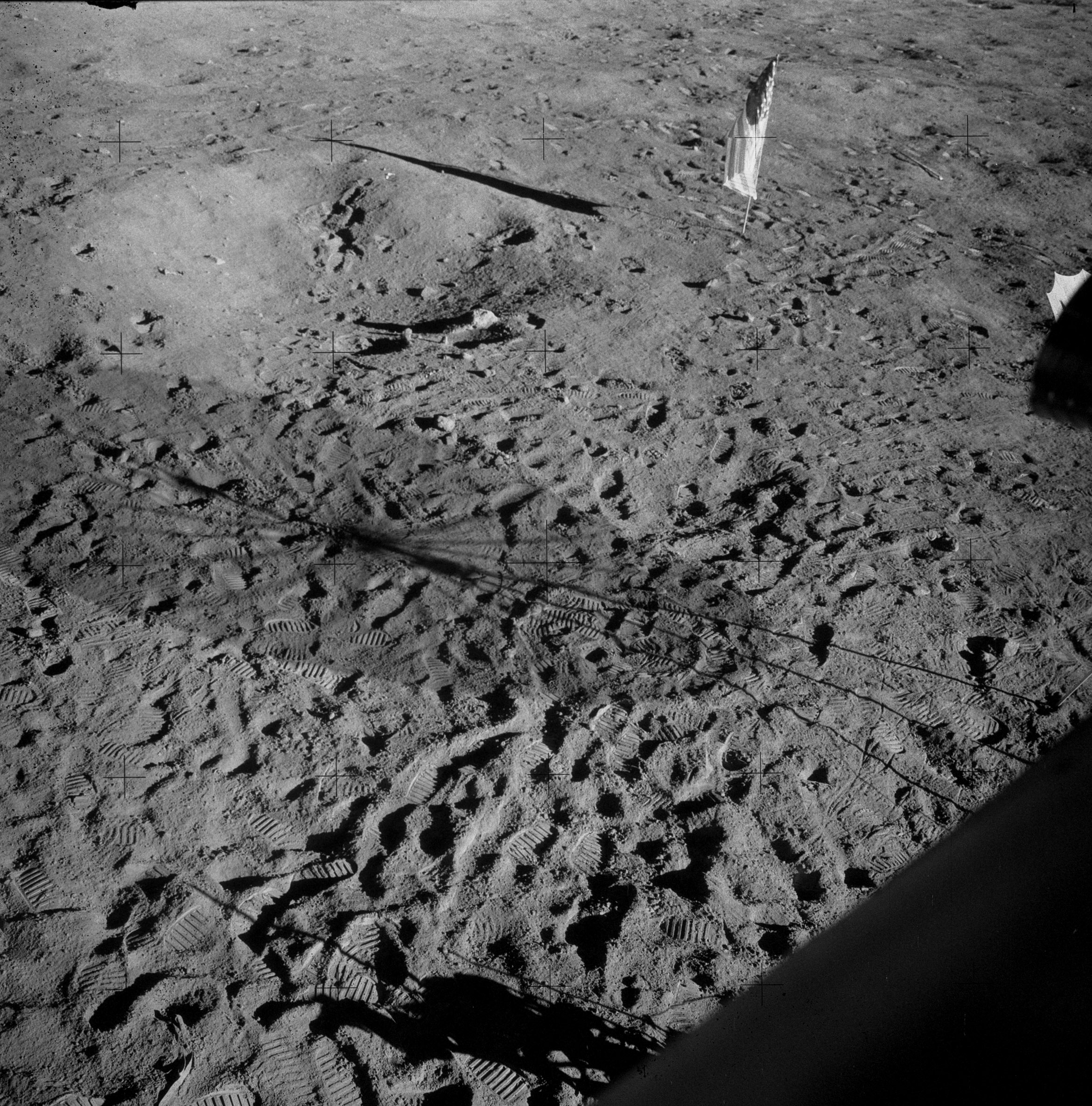 View from inside the LM through Bean's window following the second spacewalk