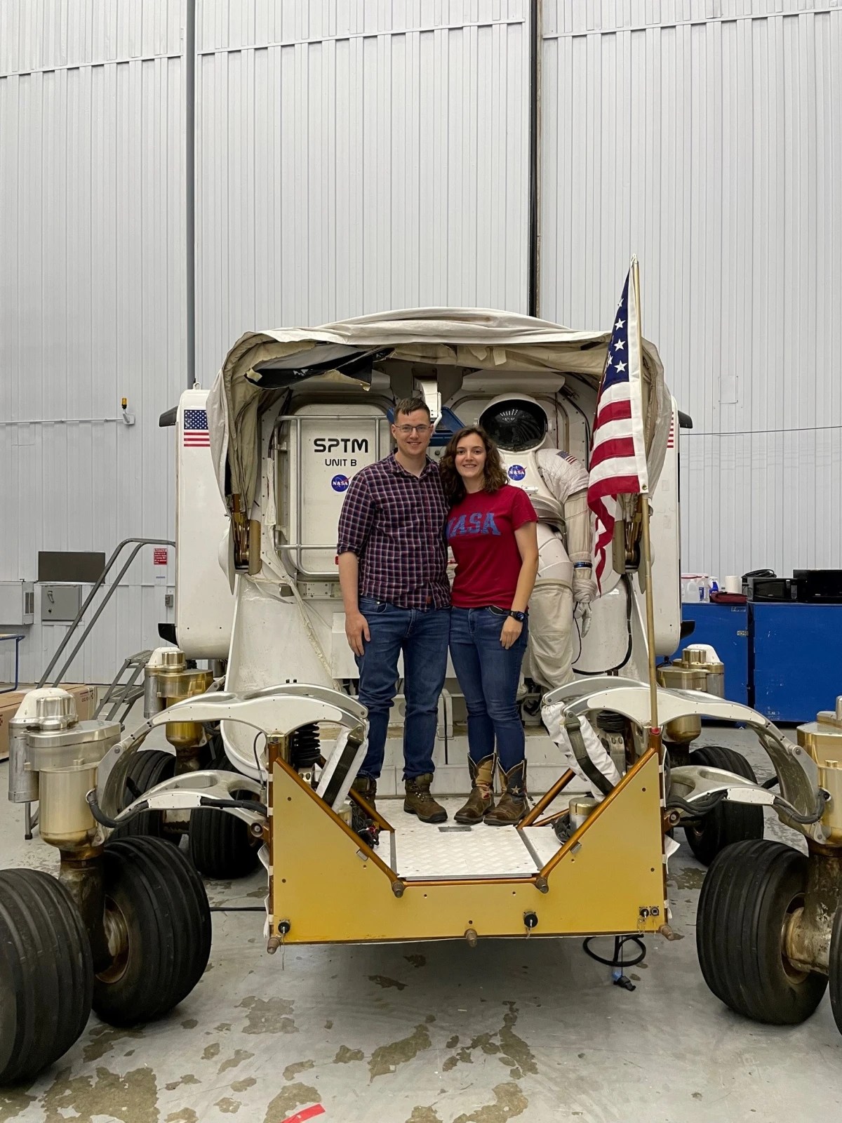 Carl Johnson and his Fiancee at NASA JSC