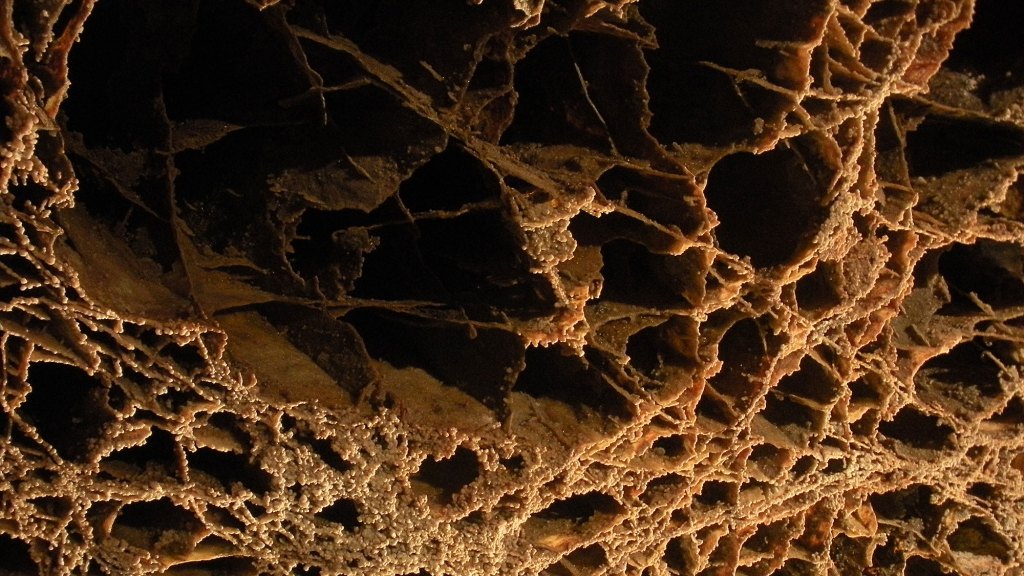 Ceiling of the Elk's Room, part of Wind Cave National Park in South Dakota