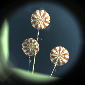 The main parachutes deploy on Orion's first flight test, Exploration Flight Test-1 (EFT-1), on December 5, 2014. Credit: NASA