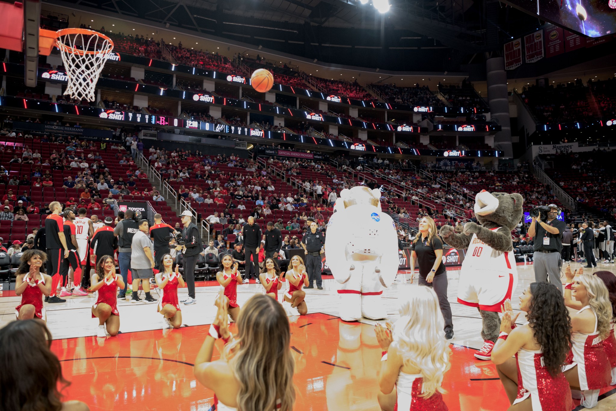 Shooting for the Stars: NASA Lights Up the Court at Toyota Center 