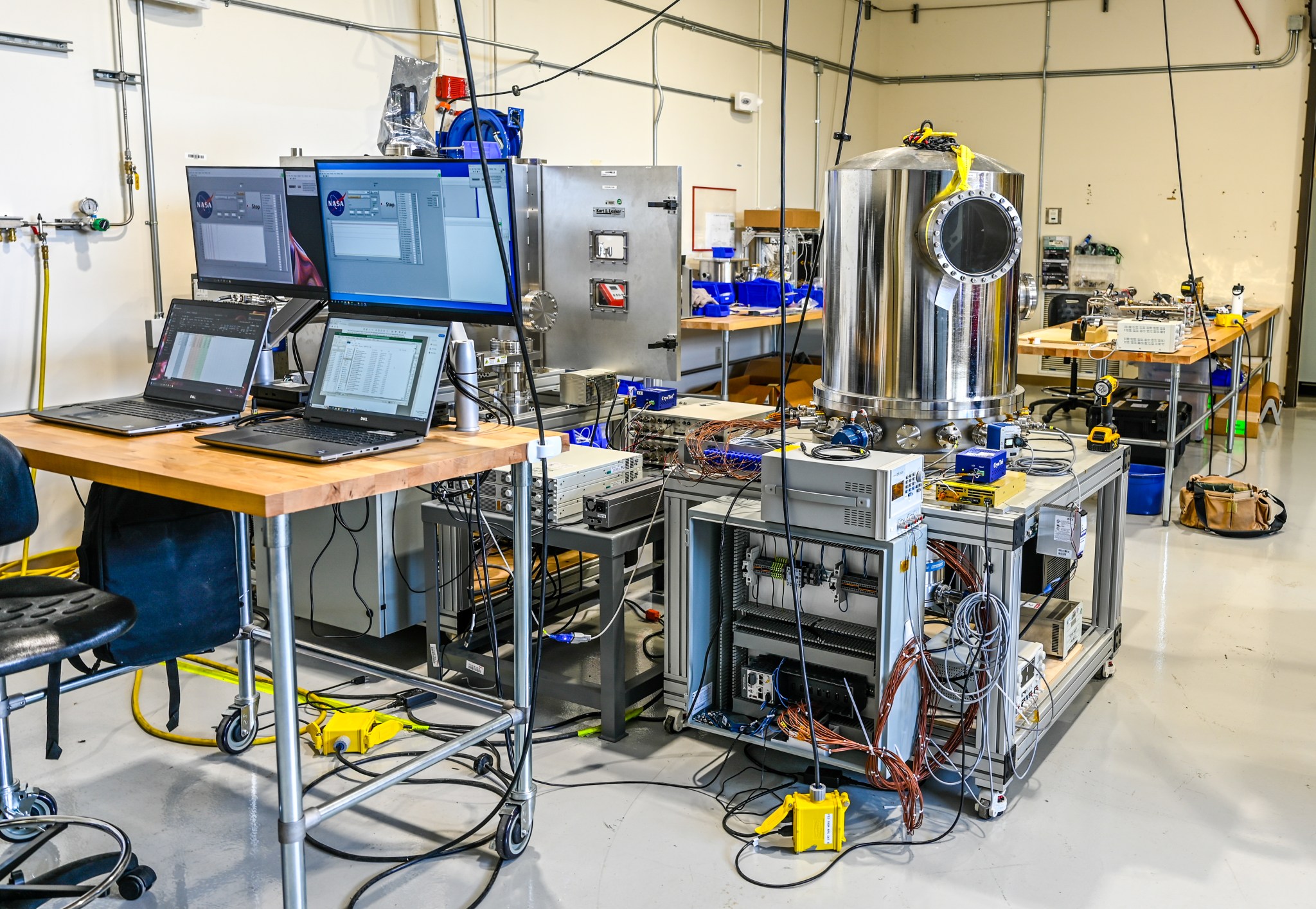 Thermal analysis laboratory at NASA’s Marshall Space Flight Center for testing prototype space hardware and materials.